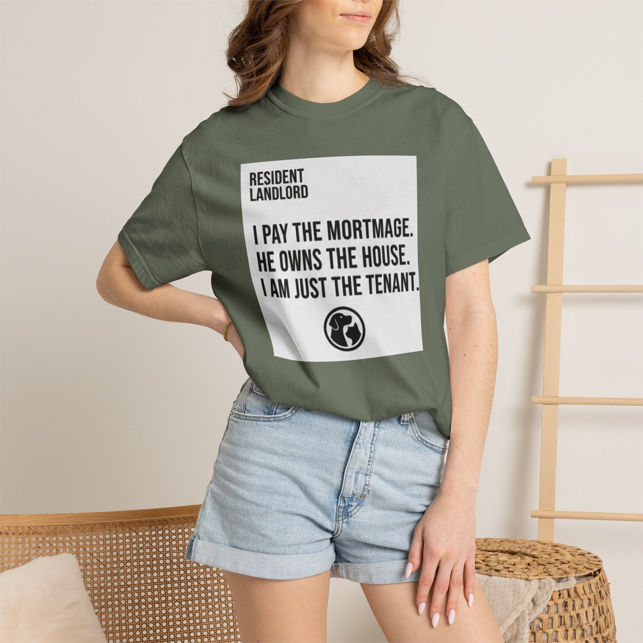 Resident Landlord I Pay The Mortgage I Am Just The Tenant T-shirt | Renter Rights Tee