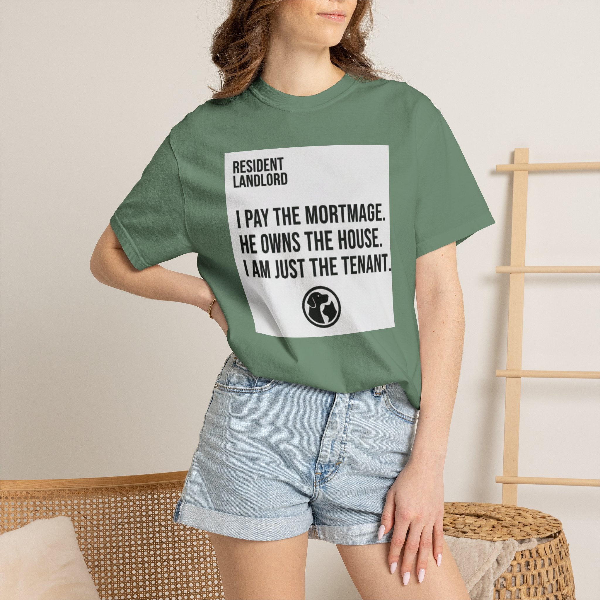 Resident Landlord I Pay The Mortgage I Am Just The Tenant T-shirt | Renter Rights Tee